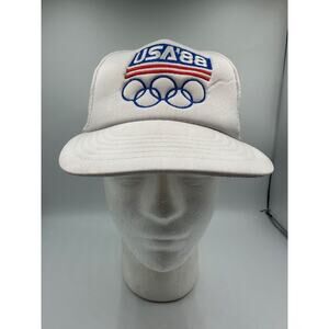 1988 USA Hat Olympics Trucker Snapback Authentic Original MADE IN USA Cap
